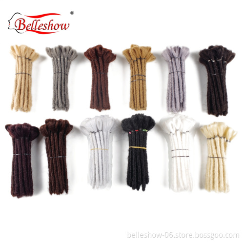 Hot sell wholesale 6inch -8inch  soft dreadlock braids hair exrensions  synthetic crochet dreadlocks